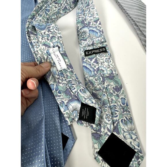 Men’s Tie Lot of 6 — Floral & Modern Polka Dot Styles Express, H&M, Calvin Klein - Picture 10 of 11